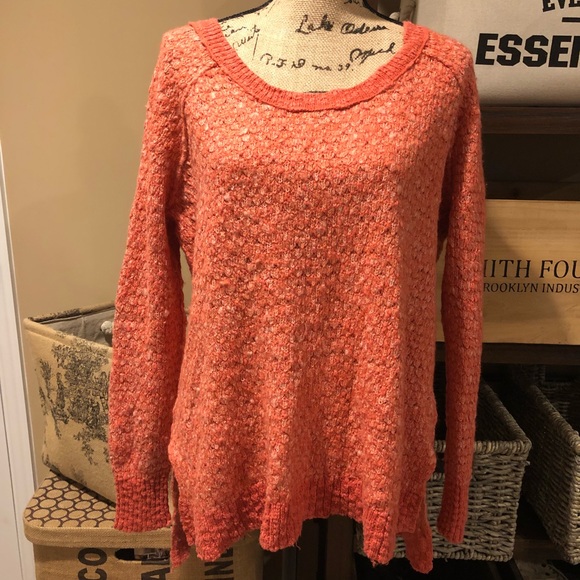 Free People Sweaters - FREE PEOPLE Oversized BOHO High / Low Sweater